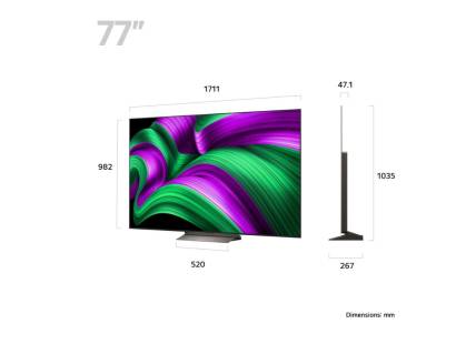 Dimensions of the LG OLED77C56LB 77-inch 4K OLED Smart TV
