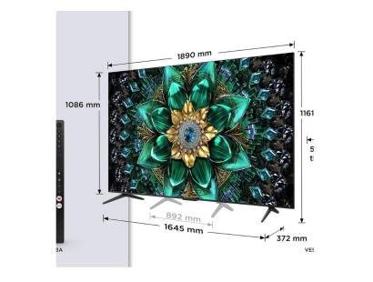 Dimensions of the TCL 85Q6C-UK 85 inch TV