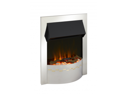 Dimplex Ellister Chrome Optiflame Electric Inset Fire