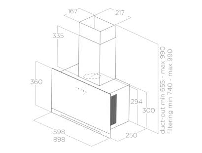 Elica Aplomb Dimensions