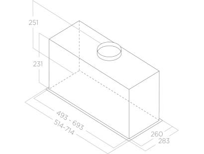 Elica Fold S Dimesnions