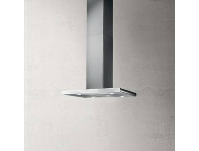 Elica Galaxy 90cm Island Cooker Hood - Stainless Steel & White