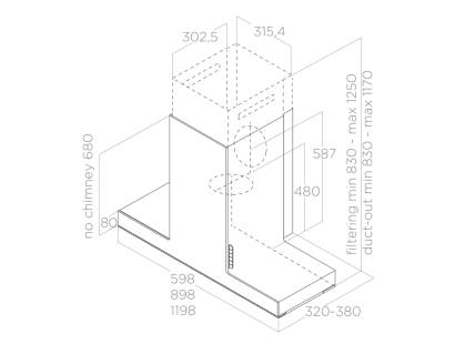 Elica Haiku Dimensions