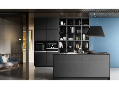 Elica Ikona Light Island Black Cooker Hood
