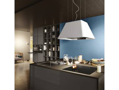 Elica Ikona Light White Island Cooker Hood