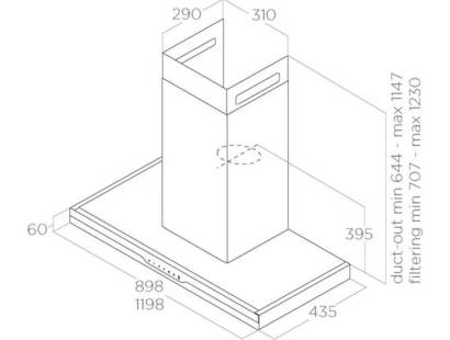 Elica Meteorite Dimensions