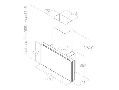 Elica Plat Dimensions