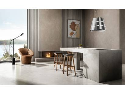 Elica Wave Ux 51cm Island Cooker Hood - Stainless Steel