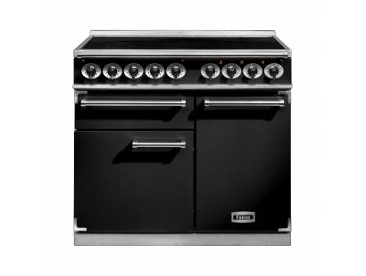 Falcon F1000DXEIBLC-EU - 1000 Deluxe Electric Induction Black Chrome Range Cooker 100100