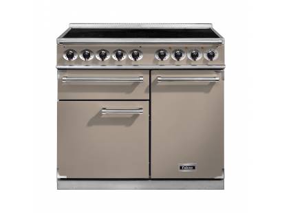 Falcon F1000DXEIFNN-EU - 1000 Deluxe Electric Induction Fawn Nickel Range Cooker 115380