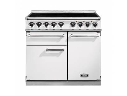 Falcon F1000DXEIWHN-EU - 1000 Deluxe Electric Induction White Nickel Range Cooker 100150