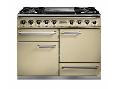 Falcon F1092DXDFCRBM - 1092 Deluxe Dual Fuel Cream Brass Range Cooker 76800