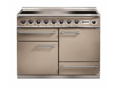 Falcon F1092DXEIFNN-EU - 1092 Deluxe Electric Induction Fawn Nickel Range Cooker 115440