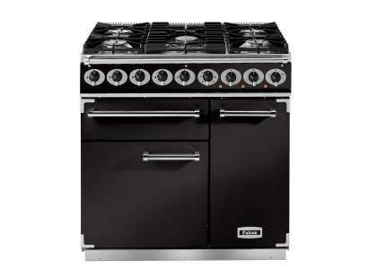 Falcon F900DXDFBLCM - 900 De Luxe Dual Fuel Black Chrome Range Cooker 77060