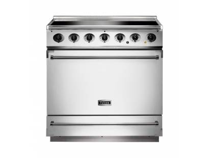 Falcon F900SEIWHN-EU - 900S Electric Induction White Nickel Range Cooker 90060