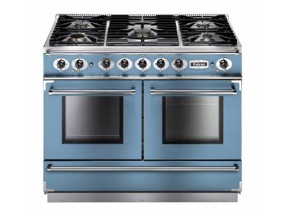 Falcon FCON1092DFCANM-EU - 1092 Continental Dual Fuel China Blue Nickel Range Cooker 79540