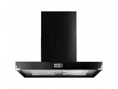 Falcon FHDCT1090BLC - 1090 Contemporary Black Chrome Chimney Hood 90980