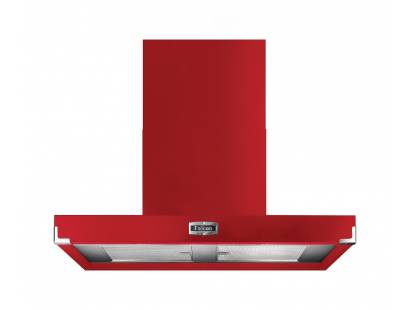 Falcon FHDCT1090RDN - 1090 Contemporary Cherry Red Nickel Chimney Hood 91030