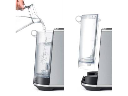 Filling the water tank of the Sage Bambino Plus