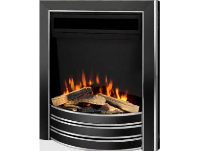 Flavel Proflame Autograph electric fire black nickel and chrome