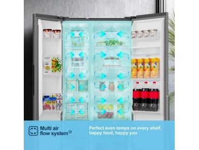 Fridgemaster side by side fridge freezer