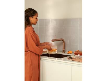 Front Rose Copper 3-in-1 Tap – Dispenses hot, cold and instant boiling water