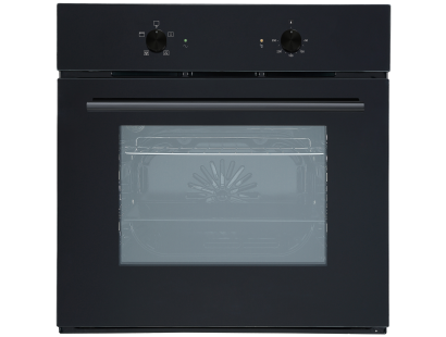 Front View of the Cata CUL57MMBK.1 Single Fan Oven in Black