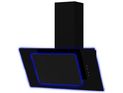 Front view of Culina UBAHALO7 70cm angled glass cooker hood with halo LED lighting