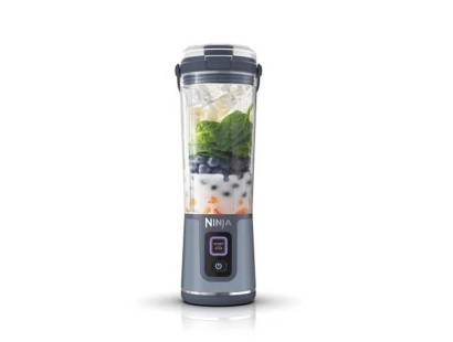 Front view of Ninja Blast cordless portable blender in Denim Blue