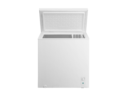 Front view of NordMende CF198WH chest freezer in white