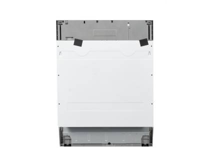 Front view of NordMende DF63 integrated dishwasher with cabinet door closed