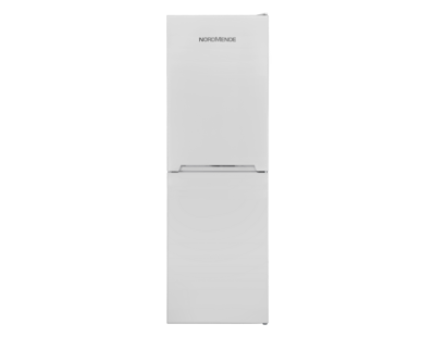 Front view of NordMende RFF317NFWH fridge freezer in white