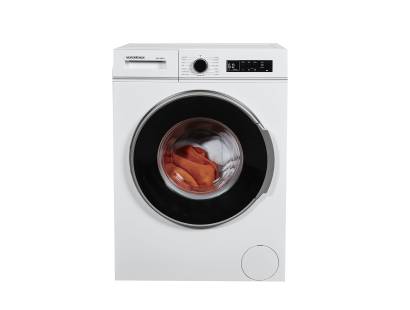 Front view of NordMende WMT1260WH 6kg washing machine in white