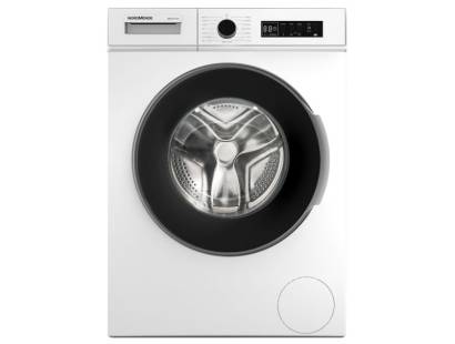 Front view of NordMende WMT1271WH 7kg washing machine in white