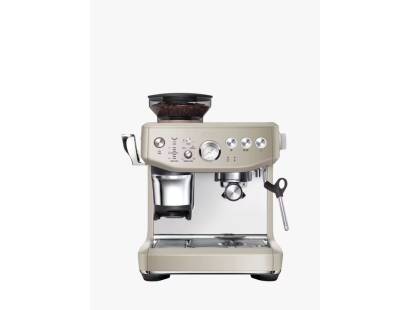 Front view of Sage Barista Touch Impress espresso machine in Almond Nougat finish