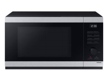 Front view of Samsung MS32DG4504ATE3 solo microwave in black