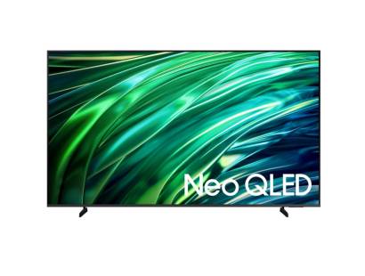 Front view of Samsung QE65QNX1DATXXU 65 Neo QLED Smart AI TV with slim bezel design