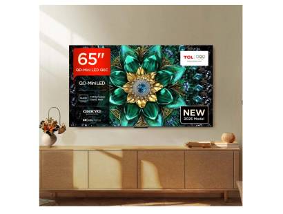 Front view of TCL 65Q6C-UK 65 inch 4K QD-Mini LED Smart Google TV