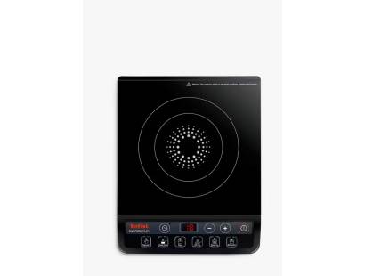 Front view of TEFAL IH201840 Everyday Induction Hob with digital display