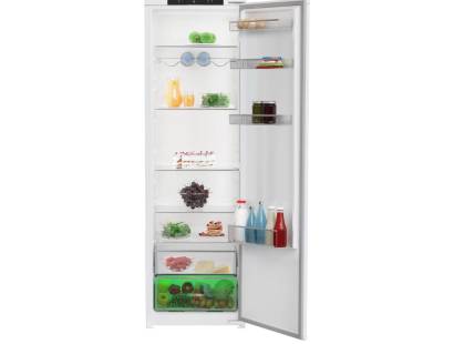 Front view of the Blomberg SST4455VI integrated tall larder fridge in white