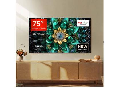 Front view of the TCL 75Q6C-UK 75 inch TV