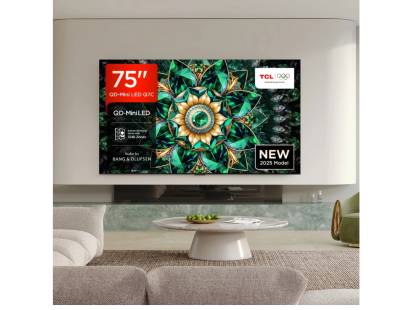 Front view of the TCL 75Q7C-UK 75 inch TV