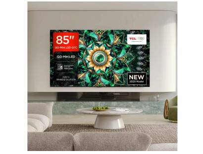 Front view of the TCL 85Q7C-UK 85 inch 4K QD-Mini LED TV