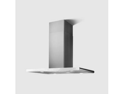 Galaxy Island Cooker Hood - Stainless Steel and White