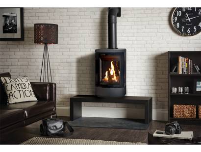 Gazco Loft Gas Stove High Bench