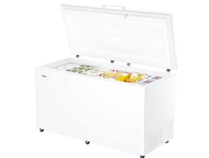 Haier HCE519EK freezer with LED lighting, utility room appliance