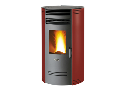 Henley Bio 80Q Pellet Stove - Bordeaux Round