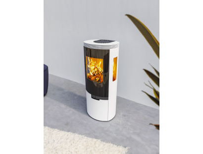 Henley Elipse G6 7.3kW Eco Wood Burning Stove - White