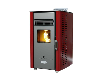 Henley Elm 4 Pellet Stove - Red