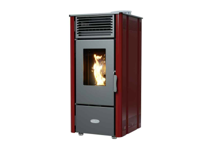 Henley Elm 8 Pellet Stove - Red